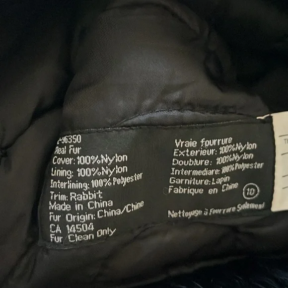 Norko Black Real Rabbit Fur Trapper Hat. Size XL - Picture 3 of 6